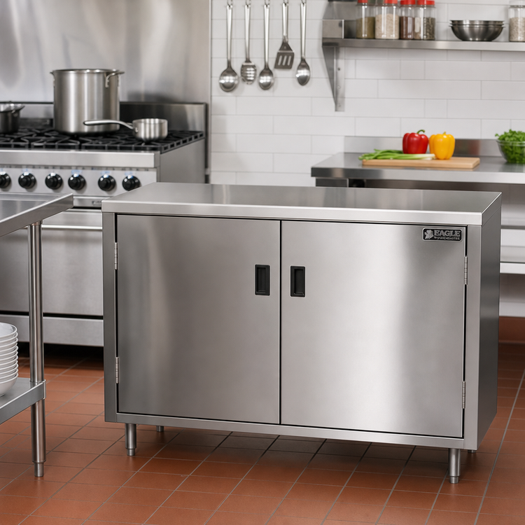 Product image #2 for Eagle Spec-Master Stainless Steel Plate Cabinet with 2 Hinged Doors