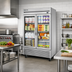 Thumbnail image #2 for True Two-Section Framed Glass Door Reach-In Refrigerator, Bottom-Mounted Refrigeration