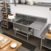 Thumbnail image #2 for John Boos Pro-Bowl 2-Compartment Bakery Sink with Left & Right 24-Inch Drainboards, 14-Gauge Stainless Steel