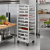 Thumbnail image #2 for Lifetime Series Universal Roll-In Refrigerator Rack, 21-1/2 x 26 x 64 Inch, Aluminum, End Load