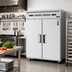 Thumbnail image #2 for Everest Refrigeration ESWRF2 Two-Section Dual Temperature Reach-In Refrigerator/Freezer Combo, 59-Inch Wide, Top-Mount Compressor