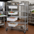 Thumbnail image #2 for Quantum 60 x 24 x 69 Inch Chrome Plated Bin Cart System with 4 Modular Drawers