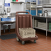 Thumbnail image #3 for Cambro Camdolly® Heavy-Duty Dish Rack Dolly with Handle, Dark Brown, 350 lb. Capacity