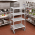 Thumbnail image #3 for Cambro Camshelving Premium 4-Shelf Vented Mobile Starter Unit, 21 x 42 x 75-1/4 in, Speckled Gray