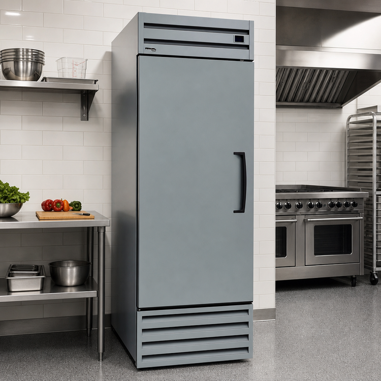 Product image #2 for Excellence Commercial Products CF-43HC 43 Cu. Ft. Economy Line Two-Section Upright Reach-In Freezer
