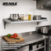 Thumbnail image #2 for Eagle Snap-n-Slide 72-Inch x 15-Inch Wall-Mounted Stainless Steel Shelf with V Marine Front Edge