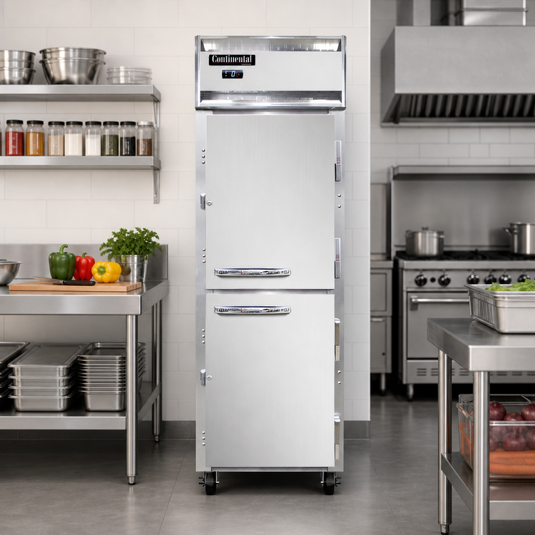 Product image #2 for Continental Refrigerator 1FNSSHD One-Section Half-Height Door Reach-In Freezer