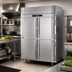 Thumbnail image #2 for Victory UltraSpec Extra Wide 2-Section Reach-In Freezer with 4 Half-Height Solid Hinged Doors, Self-Contained Top-Mounted Refrigeration