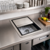 Thumbnail image #2 for Krowne Medium Drop-In Ice Bin with Sliding Cover, 50 lb Capacity, Stainless Steel, Without Cold Plate