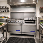 Thumbnail image #2 for Imperial (Middleby) Pro Series IR-6-RG24-CC 60-Inch Gas Range with 6 Open Burners, 24-Inch Griddle/Broiler and 2 Convection Ovens