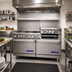 Thumbnail image #2 for Imperial Pro Series 60-Inch Gas Restaurant Range with 6 Open Burners, 24-Inch Griddle/Broiler and 2 Convection Ovens