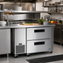 Thumbnail image #2 for Hoshizaki Steelheart 46-Inch Undercounter Two-Drawer Refrigerator, 11.78 Cu. Ft., Side-Mounted Self-Contained Refrigeration