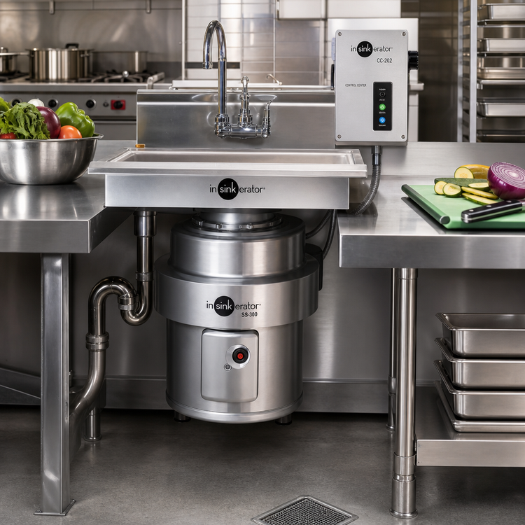 Product image #2 for InSinkErator SS-300 Large-Capacity 3 HP Complete Food Waste Disposer Package with 12-Inch Bowl and CC-202 Control Center