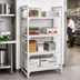 Thumbnail image #3 for Cambro Camshelving Premium 4-Shelf Solid Stationary Starter Unit, 24W x 60L x 84H, Speckled Gray