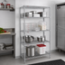 Thumbnail image #2 for Eagle Group 4-Tier Chrome-Plated Wire Starter Shelving Unit, 24 x 24 x 63 Inches