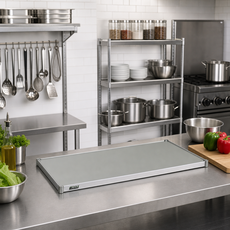 Product image #2 for Eagle Group Valu-Master 24" x 14" Solid Shelf with Gray Epoxy Finish