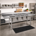 Thumbnail image #2 for Eagle Group 314 Series Four-Compartment Stainless Steel Sink with 24x24x13.5 Inch Bowls