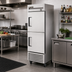 Thumbnail image #2 for True One-Section Reach-In Refrigerator with 2 Solid Half Swing Doors, Stainless Steel, Bottom-Mounted Self-Contained Refrigeration