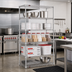 Thumbnail image #2 for Eagle Group 5-Tier Chrome-Plated Wire Shelving Starter Unit, 48