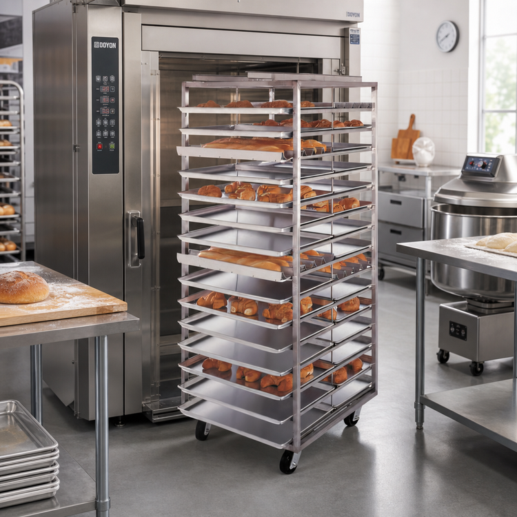 Product image #2 for Doyon Roll-In Single Side-Loaded Rack for SRO2 Models, 10-Pan Capacity