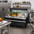 Thumbnail image #2 for Everest Refrigeration Horizontal Open-Air Merchandiser Cooler, 73-1/4-Inch W x 34-1/4-Inch D x 41-Inch H, 11.4 Cu. Ft., Black, Self-Contained Bottom Mount
