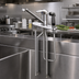 Thumbnail image #2 for T&S Brass Low-Lead Single-Lever Deck-Mount Faucet with 48-Inch Side Spray, 8-Inch Centers