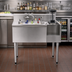 Thumbnail image #2 for Eagle Group 1800 Series 36 Inch Underbar Ice Bin/Cocktail Station with Left Ice Bin and Blender Recess