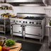 Thumbnail image #2 for Bistro 60-Inch Gas Restaurant Range with 6 Open Burners, 24-Inch Griddle, Space Saver Oven and Convection Oven