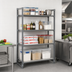 Thumbnail image #2 for Cambro Camshelving Basics Plus 18-Inch Deep x 48-Inch Wide x 84-Inch High 4-Tier Solid Add-On Polymer Shelving Unit