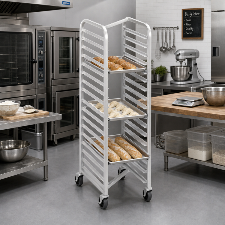Product image #3 for Channel Standard Heavy-Duty Series Aluminum Nesting End-Load Bun Pan Rack, 7-Full-Size-Pan Capacity