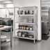 Thumbnail image #2 for New Age H.D. Series Heavy-Duty Aluminum 4-Shelf Shelving Unit, 42W x 24D x 72H