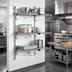 Thumbnail image #2 for Quantum Wall-Mounted Cantilever Starter Unit with 3 Wire Shelves, 54-Inch Posts