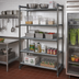 Thumbnail image #2 for Cambro Camshelving Basics Plus 5-Shelf Stationary Starter Polymer Shelving Unit, 18 x 54 x 72 Inches, Brushed Graphite