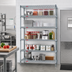 Thumbnail image #2 for EagleGard 5-Tier Stationary Wire Shelving Starter Unit, 60W x 21D x 86H