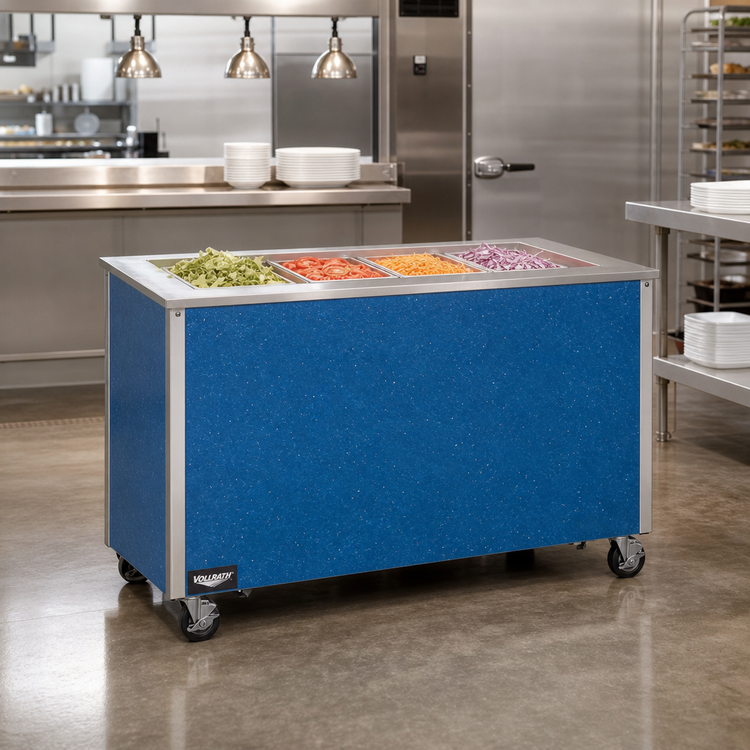 Product image #3 for Vollrath 4-Series Signature Server 60-Inch Stainless Steel Countertop Refrigerated Cold Food Station, 4-Pan