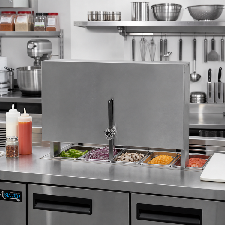 Product image #2 for CHOICE 37-Inch Single Stainless Steel Speed Rail Locking Cover