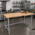 Thumbnail image #2 for John Boos 84 Inch x 24 Inch Wood Top Work Table with 1-1/2 Inch Thick Maple Top and Galvanized Base