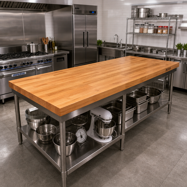 Product image #2 for John Boos Appalachian Red Oak Island Countertop, 84 x 27 x 1-1/2 Inch, Varnique Finish