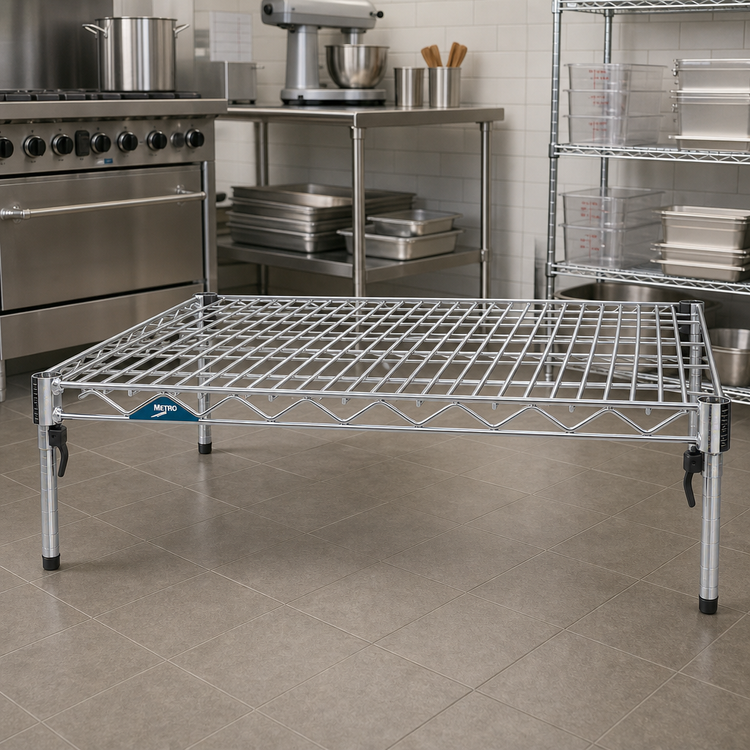 Product image #2 for Metro Super Erecta Super Adjustable Wire Super Wide Shelf, 48 x 30 Inches, Chrome Plated