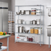 Thumbnail image #2 for EAGLEbrite 4-Tier Starter Wire Shelving Unit, 72W x 24D x 74H, Zinc Finish