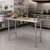Thumbnail image #2 for Advance Tabco Special Value Series 60-Inch x 30-Inch Open Base Work Table with 304 Stainless Steel Top