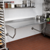 Thumbnail image #2 for Advance Tabco 84-Inch x 24-Inch Wall-Mounted Stainless Steel Table with 1-1/2-Inch Rear Backsplash