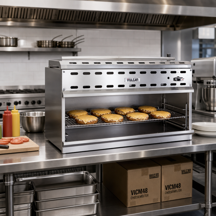 Product image #2 for Vulcan VICM48 48-Inch Gas Infrared Cheesemelter with 2 Burners and 3-Position Rack