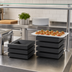 Thumbnail image #3 for Vollrath Stackable Wood Buffet Support Cube with Lid, 9-1/16 Inch Square, Black