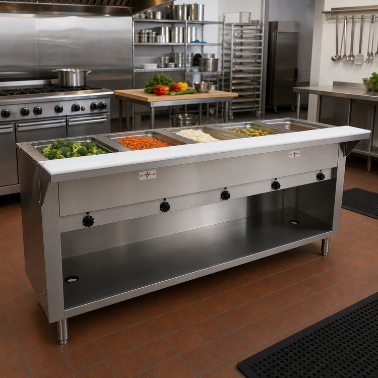 Product image #2 for Advance Tabco Triumph Supreme Electric Hot Food Table, 5-Well, 208/240V, Stainless Steel