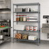 Thumbnail image #2 for Quantum 42-Inch Wide Wire Shelving Starter Kit, 86-Inch High, 4-Shelf, Gray Epoxy Antimicrobial Finish