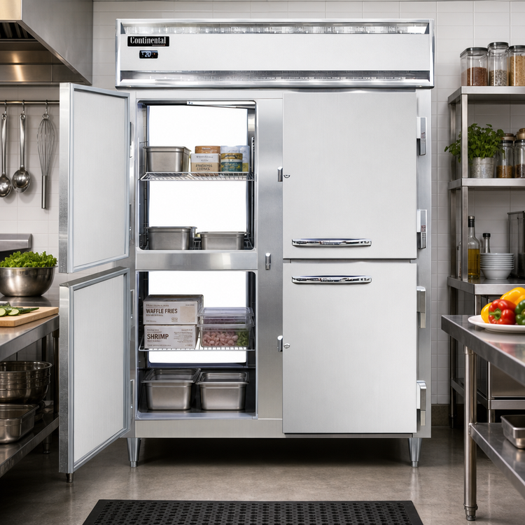 Product image #2 for Continental Refrigerator D2FENSAPTHD Designer Line 57"W Two-Section Pass-Thru Wide Freezer