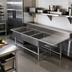 Thumbnail image #2 for John Boos Pro-Bowl 3-Compartment Stainless Steel Sink with 30-Inch Right Drainboard