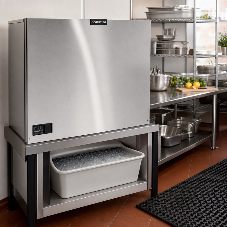 Product image #2 for Scotsman Prodigy ELITE® Air-Cooled Remote Condenser Cube Ice Maker, Small Cube, 2,630 lb/Day