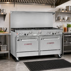 Thumbnail image #2 for Southbend (Middleby) Ultimate 4603DC-7L 60-Inch Commercial Gas Range with 8 Open Burners, Standard Oven, Cabinet Base
